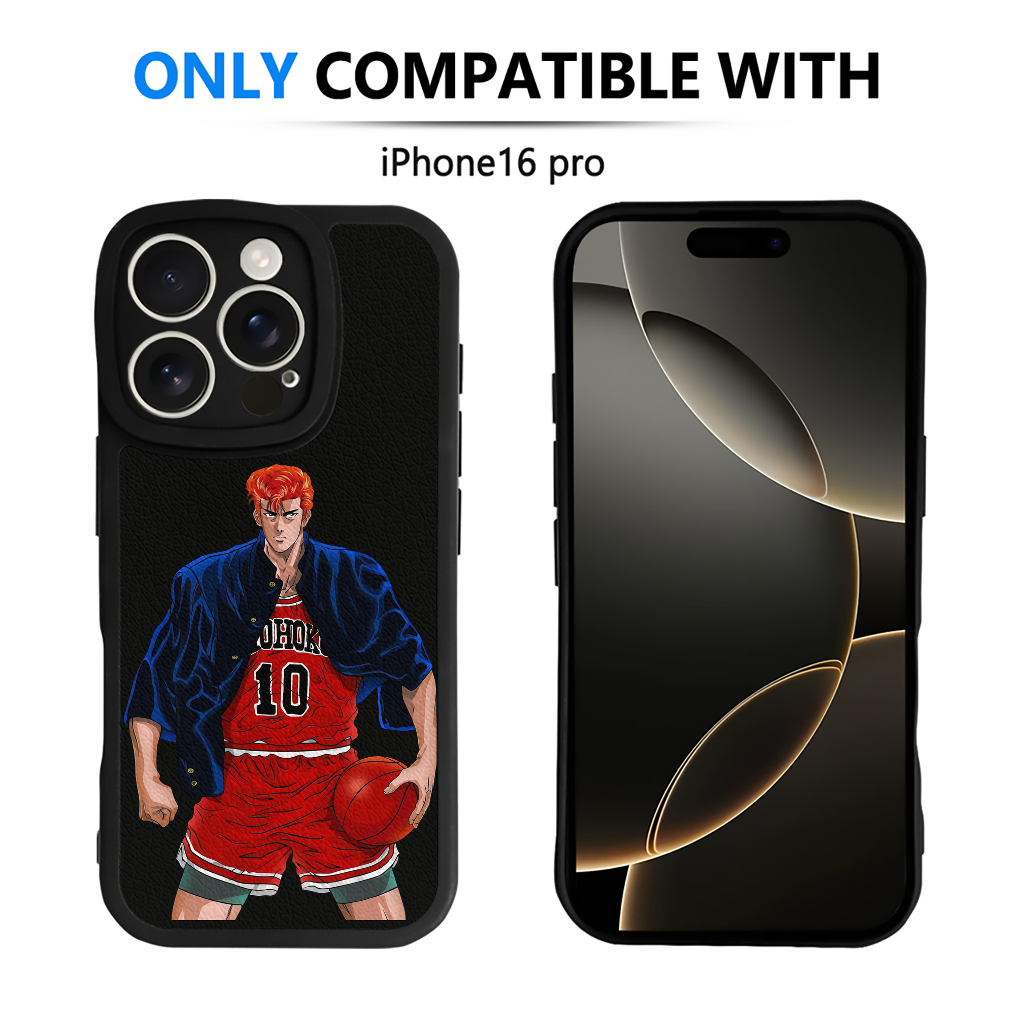 （画像用） SLAM DUNK／スラムダンク 【iPhone 16シリーズ対応】シリコンスマホケース（レザー調） 材質：シリコン